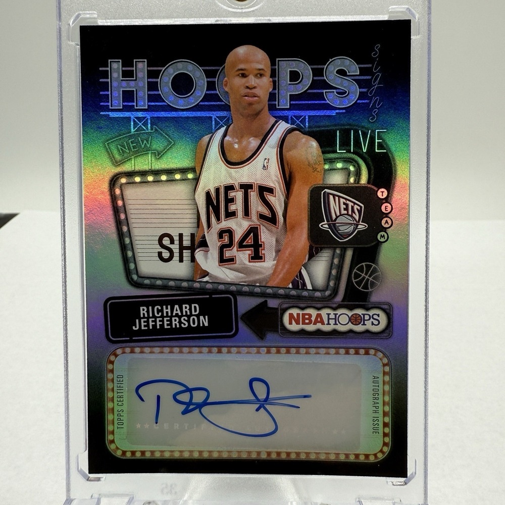 Richard Jefferson Auto 2025-26 Topps Hoops Signs New Jersey Nets #HS-RJ
